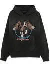 Amiri Vintage Wash Pegasus Os Hoodie In Black