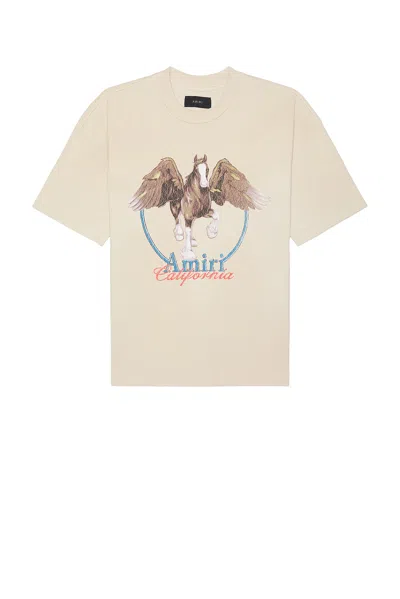 Amiri Vintage Wash Pegasus T-shirt In Neutral