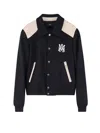 Amiri Men Virgin Wool Blend Ma Band Jacket In Black