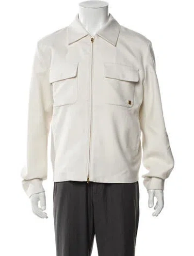 Pre-owned Amiri Virgin Wool Utility Jacket W/ Tags In White