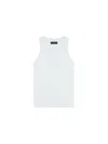 Amiri Waffle Suture Vest In White