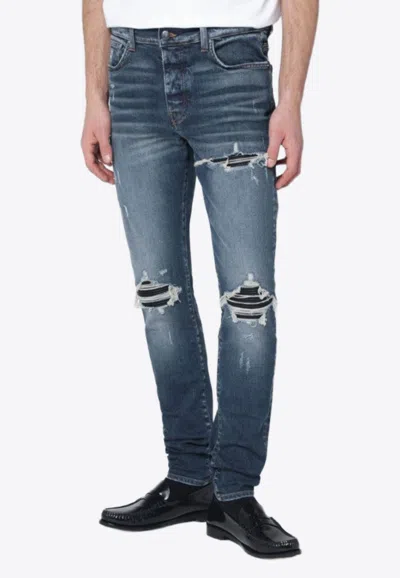 Amiri Washed Slim Jeans In Blue