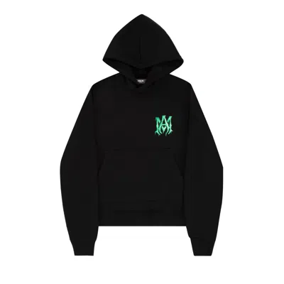 Pre-owned Amiri Watercolor Ma Hoodie 'black/green'