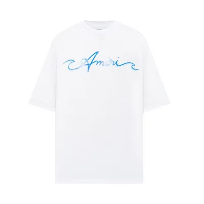 Pre-owned Amiri Wave Tee 'white' | Men's Size Xl