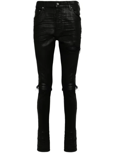 Amiri Black Mx1 Wax Skinny Jeans