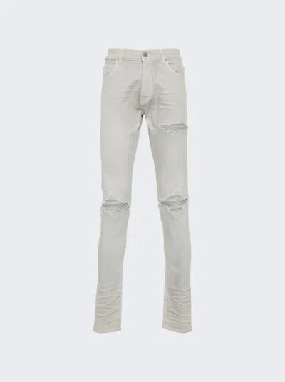 Amiri Wax Mx1 Skinny Jeans In Grey