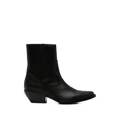 Amiri Western-style Pointed Toe Boot In Black