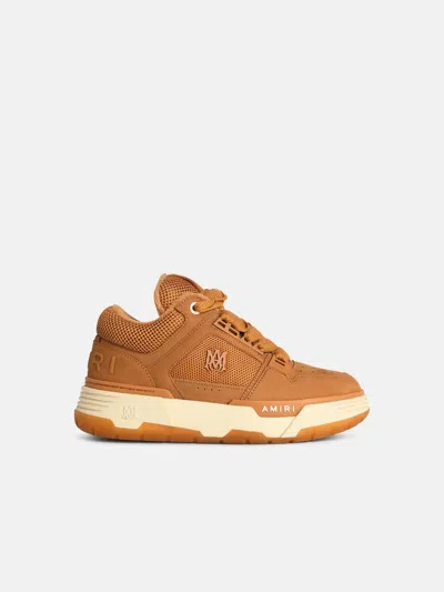 Amiri 'wheat' Leather Blend Sneakers In Brown