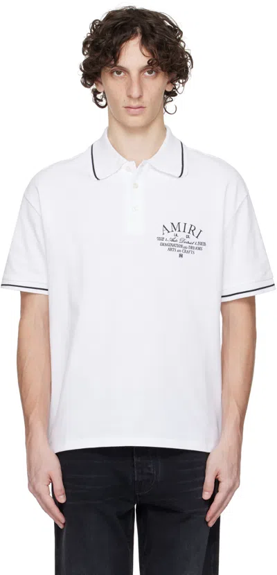 Amiri White ' Arts District' Polo