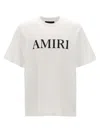 Amiri Cotton T-shirt With Front Logo Print In White