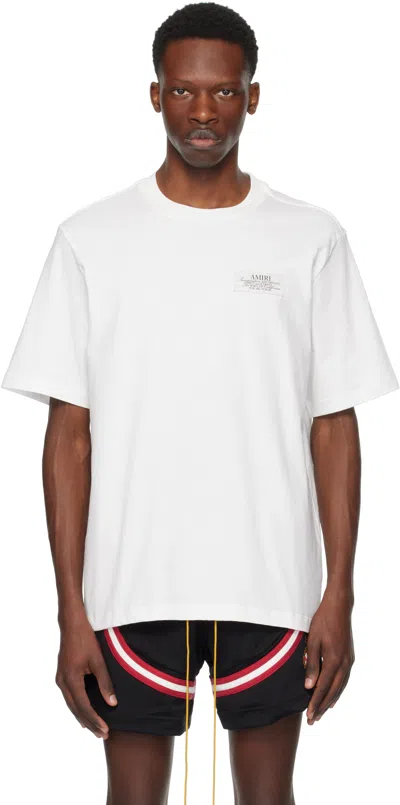 AMIRI WHITE 'AMIRI SPIRIT' T-SHIRT