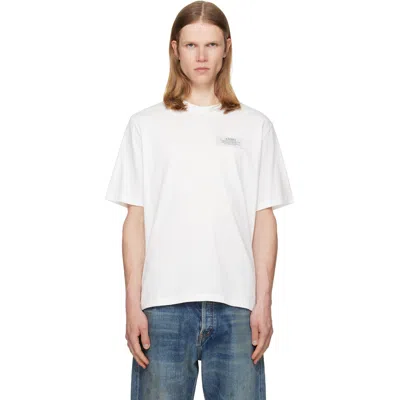 Amiri Logo-embroidered T-shirt In White