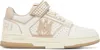 Amiri Men 'skyline' Beige Sneaker With Maxi Logo On The Side And Velcro Strap With Logo In Leather M In White