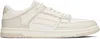 Amiri Skel Top Low White Sneakers With Skeleton Patch In Leather Man