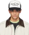 Amiri Black And White Cotton Baseball Cap In Black