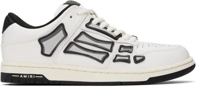 Amiri White & Black Chunky Skel Top Low Sneakers In White/black