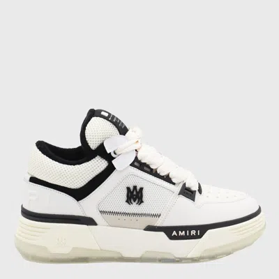 AMIRI AMIRI WHITE AND BLACK LEATHER MA-1 SNEAKERS