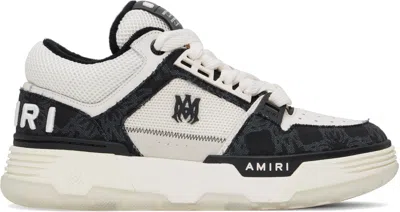 AMIRI WHITE & BLACK MA QUAD MA-1 SNEAKERS