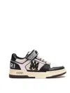 Amiri Men Two-tone Leather And Mesh Ma Skyline Sneakers In Black