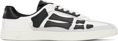 AMIRI WHITE & BLACK PACIFIC BONES SNEAKERS