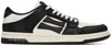 Amiri Skel Colour-block Leather Sneakers In Black White