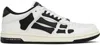 Amiri 'skel Top Low' White And Black Sneaker With Logo Patch On The Tongue And Contrasting Details On The In White Black
