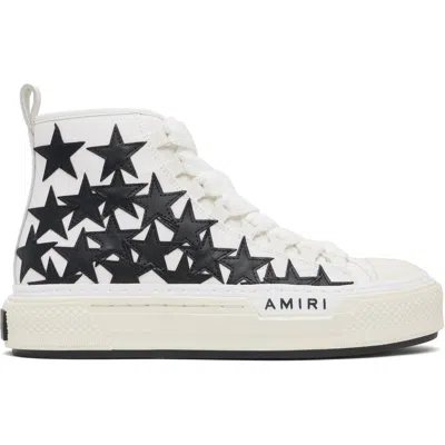 Amiri Stars Court Hi Sneakers In White