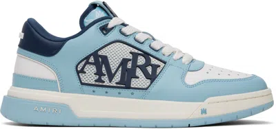 AMIRI WHITE & BLUE CLASSIC LOW SNEAKERS