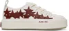 Amiri Stars Low-top Canvas Sneakers In Deep Red