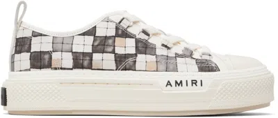Amiri Plaid Pattern Low-top Casual Sneakers In Multi