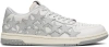 Amiri Stars Cashmere Low Top Sneakers In White,grey
