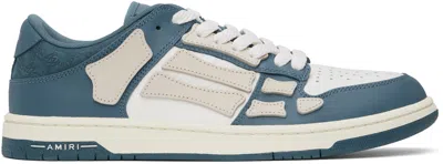 Amiri Debossed Ma Quad Skel Top Low In Vintage Blue