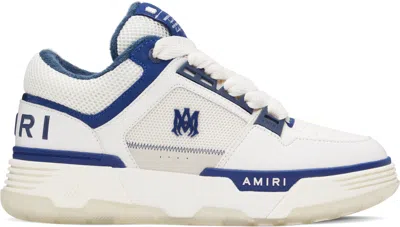 Amiri White & Navy Ma-1 Sneakers In Navy White