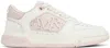 AMIRI WHITE & PINK CLASSIC LOW SNEAKERS