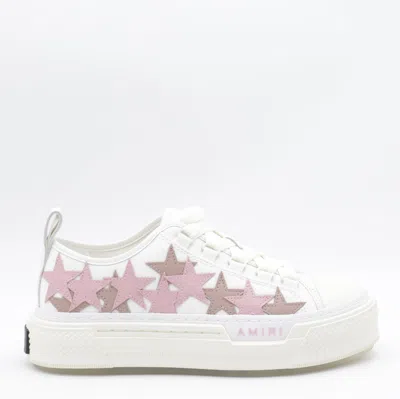AMIRI WHITE AND PINK SNEAKERS