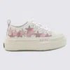 Amiri White & Pink Stars Court Low Sneakers In Pink