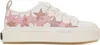 Amiri Low Top Sneakers Featuring Star Embellishments In White Pink