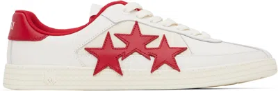 AMIRI WHITE & RED PACIFIC SNEAKERS
