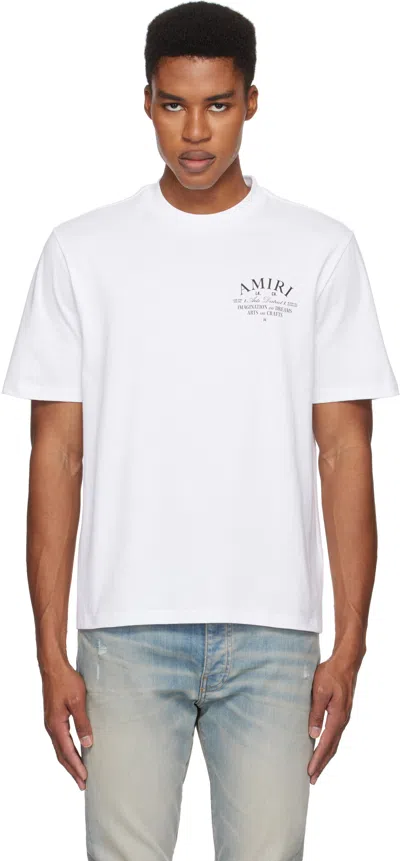 AMIRI WHITE 'ARTS DISTRICT' T-SHIRT