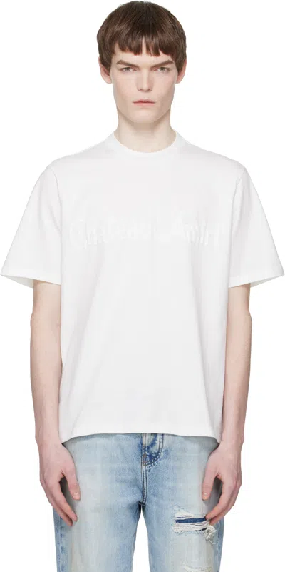 Amiri White 'chateau ' Tonal T-shirt