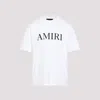 Amiri White Cotton Core Logo Tee In Multi