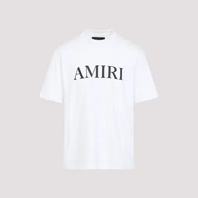 Amiri White Cotton Core Logo Tee