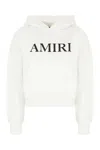 Amiri Cotton Hooded Sweatshirt Pockets In White