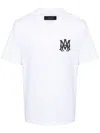 Amiri White Crewneck T-shirt With Logo Print On The Front And Logo Lettering On The Rear In Cotton M In White