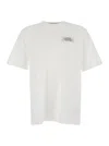 Amiri Black Crewneck T-shirt With Logo Lettering On Front And Rear