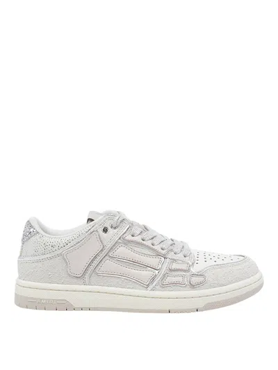 Amiri White Glitter Skel Top Sneakers