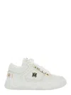 Amiri White Sneakers With Logo Patch On The Side And Logo Lettering On The Rear In Leather Man In Red