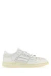 Amiri White Leather Skel Sneakers In Multi