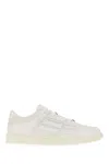 Amiri Pacific Bones Leather Panelled Sneakers In White