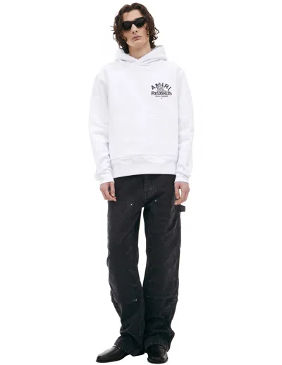 Amiri White Logo Hoodie